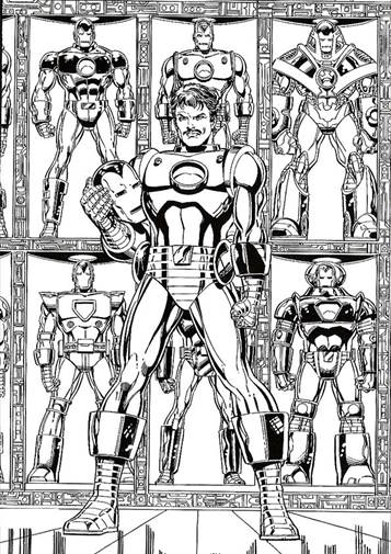 Kids-n-fun.com | 60 coloring pages of Iron Man